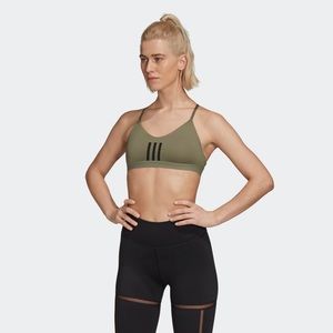 Adidas All Me 3 Stripes Mesh Sports Bra